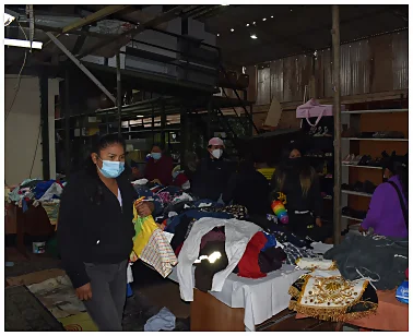 donación de ropa para los niños